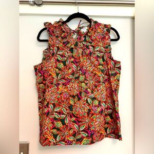 J.Crew Printed Woven Tank Top